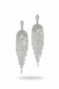 orecchini con punto luce glitter